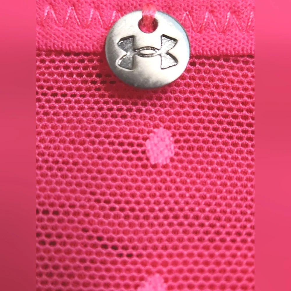 Under Armour Undercover Strapless Pink Dotted Mesh Bra M
